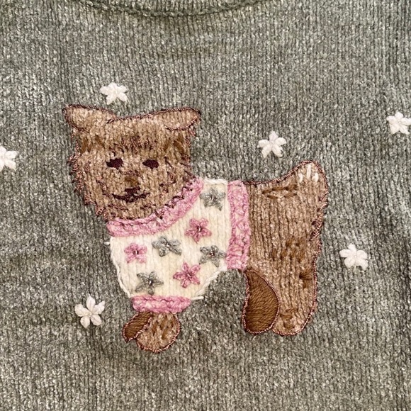 New Alfred Dunner Victorian Charm Chenille Sage Green Sweater Size Petite XL - Picture 1 of 10